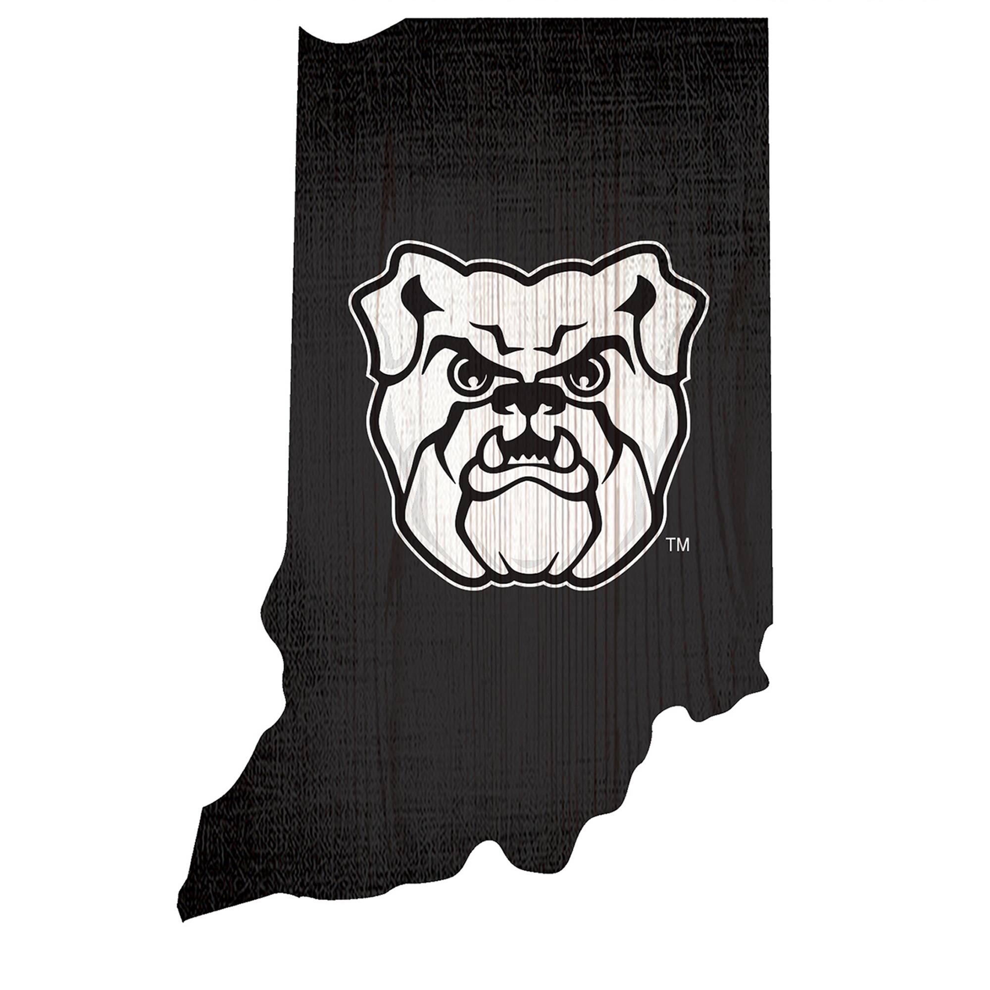 Butler Bulldogs 12" Logo State Sign