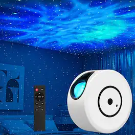The Best Inks - Galaxy Projector For Bedroom Star Light With 17 Lighting Modes Starry Nebula Ceiling Night Timer And Remote Room Decor - White