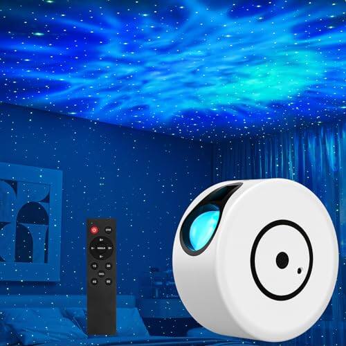 The Best Inks - Galaxy Projector For Bedroom Star Light With 17 Lighting Modes Starry Nebula Ceiling Night Timer And Remote Room Decor - White