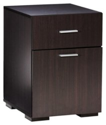 Comfort Products Inc. - Olivia 2-Drawer File Cabinet - Espresso - Front_Zoom