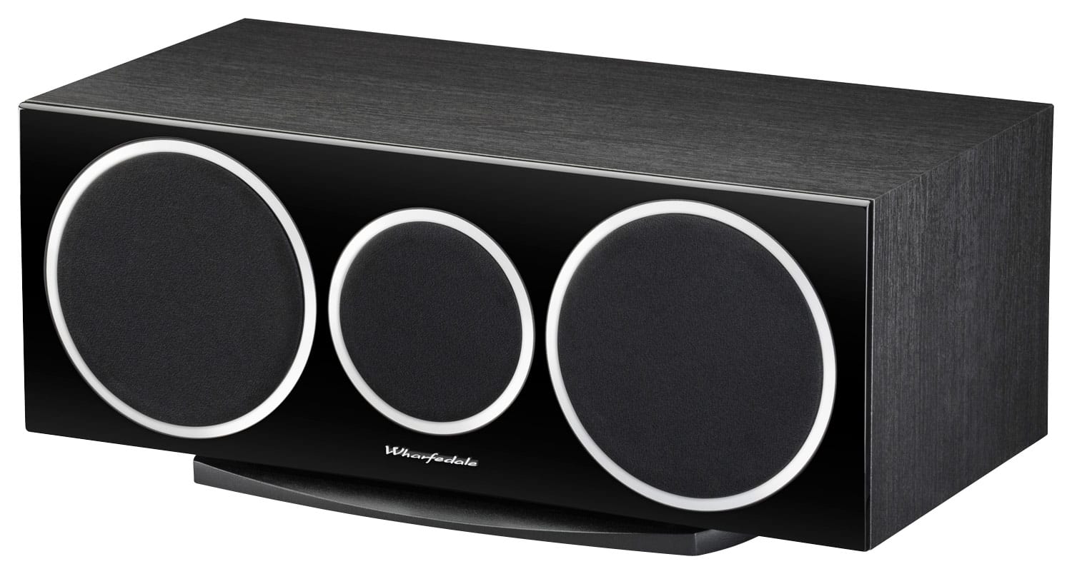 Wharfedale - Diamond Series 2-Way Center-Channel Speaker - Black - Larger Front