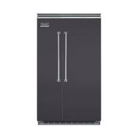 Viking - Professional 5 Series Quiet Cool 29.1 Cu. Ft. Side-by-Side Built-In Refrigerator - Graphite gray - Front_Zoom