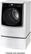 Left. LG - 9.0 Cu. Ft. 14-Cycle Smart Wi-Fi Electric SteamDryer - Sensor Dry and TurboSteam - White.