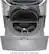 Alt View 37. LG - SideKick 1.0 Cu. Ft. High-Efficiency Top Load Pedestal Washer with 3-Motion Technology - Graphite Steel.