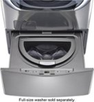 Front. LG - SideKick 1.0 Cu. Ft. High-Efficiency Smart Top Load Pedestal Washer with 3-Motion Technology - Graphite Steel.