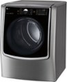 Left Zoom. LG - 9.0 Cu. Ft. Smart Electric Dryer with Steam and Sensor Dry - Graphite steel.