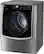 Left. LG - 9.0 Cu. Ft. Smart Electric Dryer with Steam and Sensor Dry - Graphite Steel.