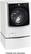 Angle. LG - 5.2 Cu. Ft. 14-Cycle Front-Loading Smart Wi-Fi Washer with TurboWash and Steam - White.