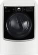 LG - 9.0 Cu. Ft. 14-Cycle Gas Dryer with Steam and Wi-Fi Connectivity - White - Larger Front
