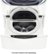 Alt View 20. LG - SideKick 1.0 Cu. Ft. High-Efficiency Smart Top Load Pedestal Washer with 3-Motion Technology - White.