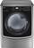 Front. LG - 7.4 Cu. Ft. 14-Cycle Smart Wi-Fi Gas SteamDryer with Sensor Dry and TurboSteam - Graphite Steel.