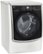Angle Zoom. LG - 7.4 Cu. Ft. 14-Cycle Smart Wi-Fi Gas SteamDryer with Sensor Dry and TurboSteam - White.