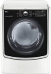 Front Zoom. LG - 7.4 Cu. Ft. 14-Cycle Smart Wi-Fi Gas SteamDryer with Sensor Dry and TurboSteam - White.