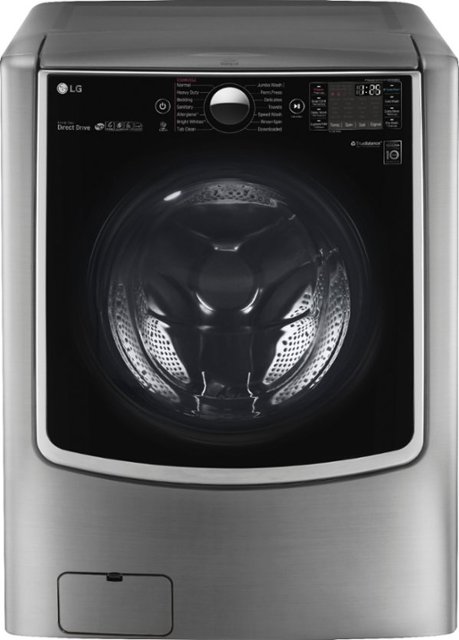 Lg 5 2 Cu Ft 14 Cycle Front Loading Smart Wi Fi Washer With Turbowash And Steam Graphite Steel Wm9000hva Best Buy