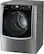 Left. LG - 9.0 Cu. Ft. Smart Gas Dryer with Steam and Sensor Dry - Graphite Steel.