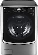 lg cu ft washer wi steam fi cycle turbowash smart graphite steel loading efficiency