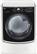 LG - 7.4 Cu. Ft. 14-Cycle Electric Dryer with Steam and Wi-Fi Connectivity - White - Larger Front