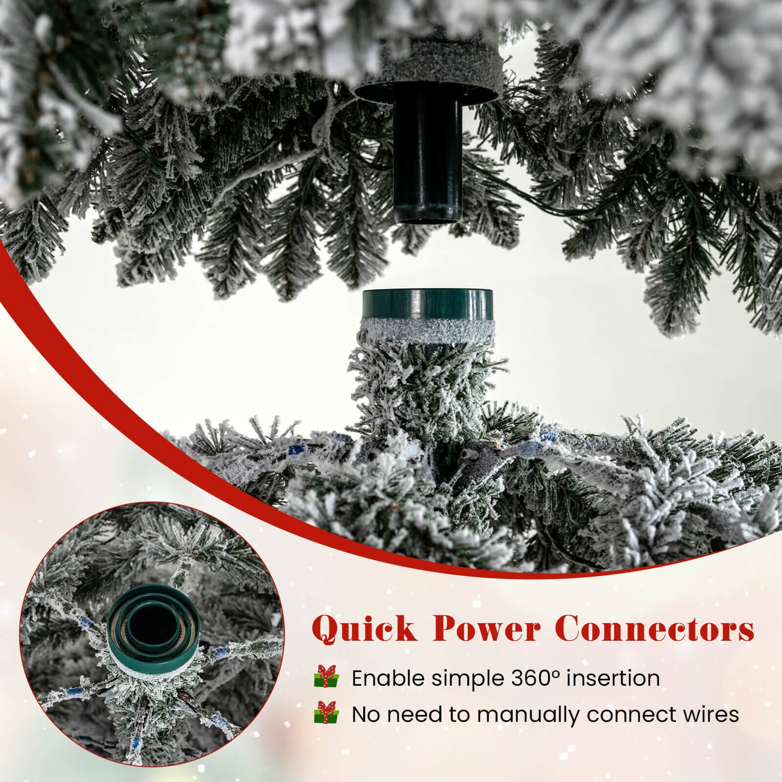 Quick Power Connectors  
Enable simple 360° insertion  
No need to manually connect wires