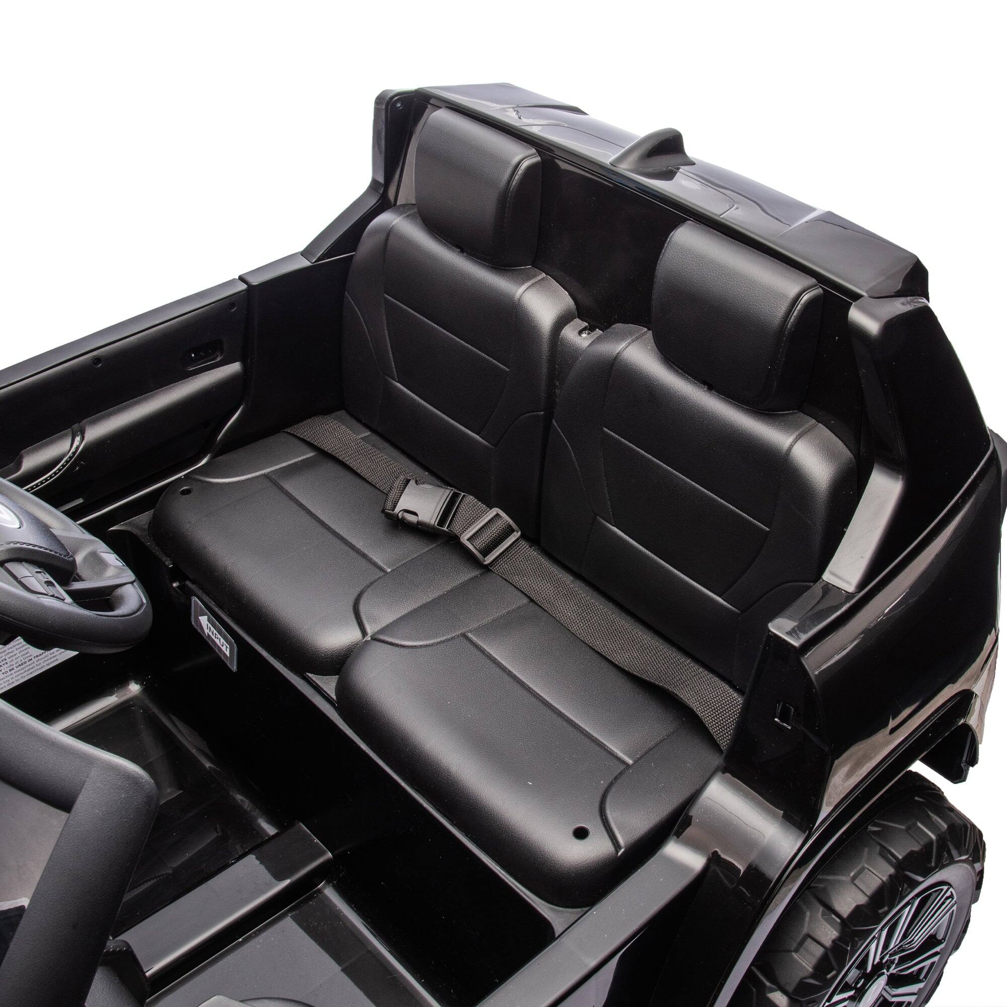 Alt View 5. Boyel Living - 3+ Black 24V Kids Ride On UTV with Parents Remote Control 4Wheel - black.