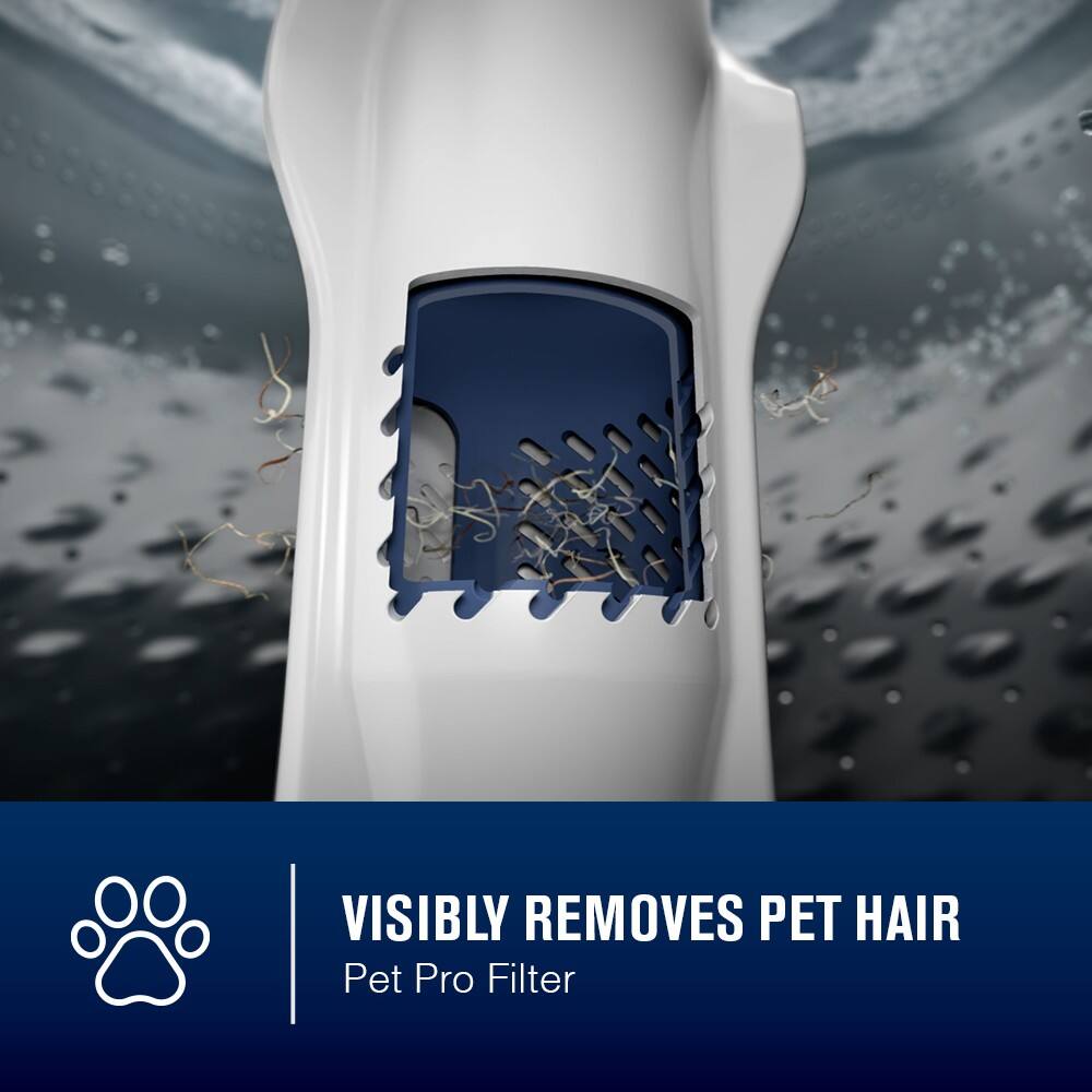 VISIBLY REMOVES PET HAIR  
Pet Pro Filter