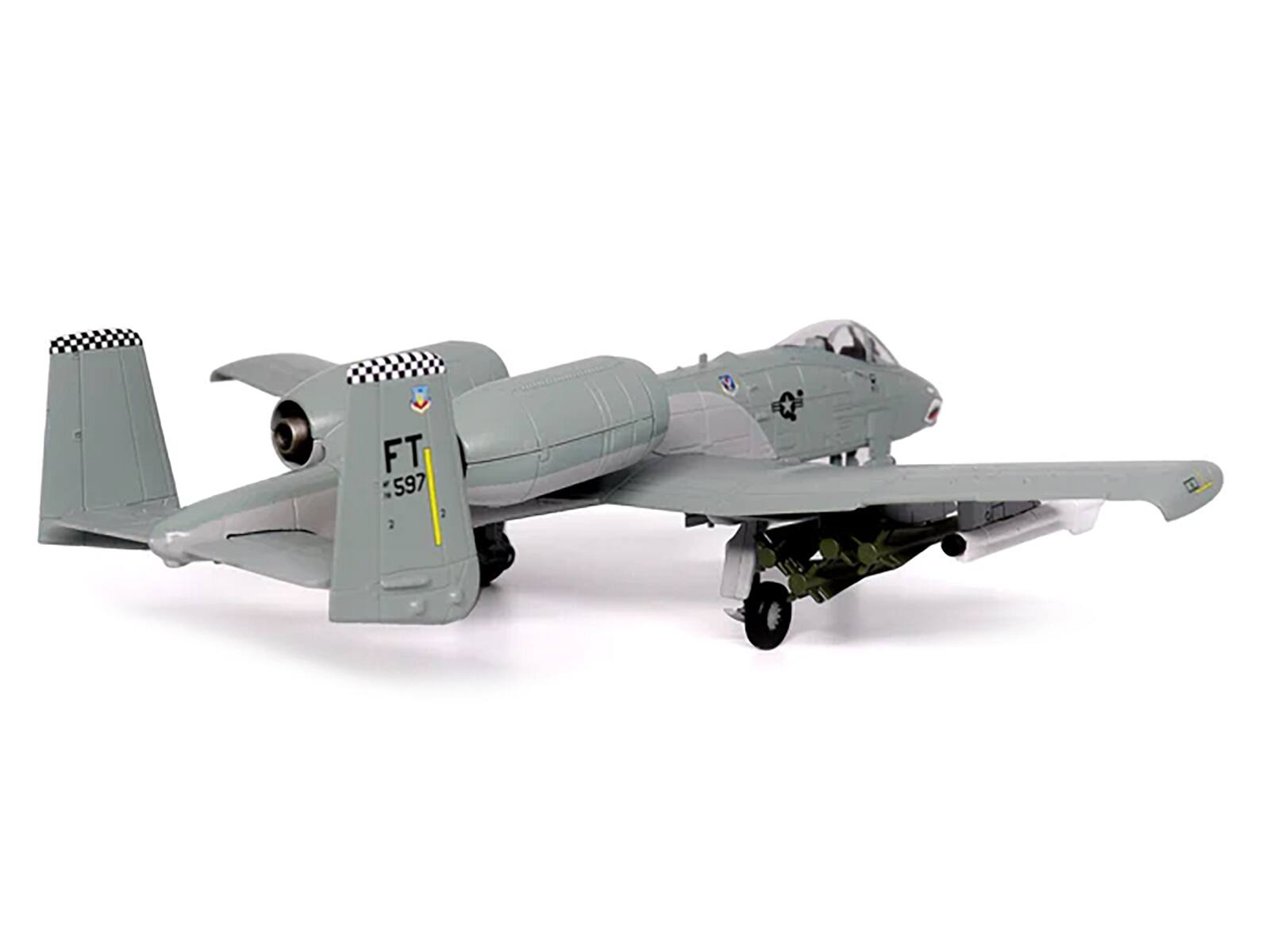 Alt View 3. Militaria Die Cast - Fairchild Republic A-10 Thunderbolt II Attack Aircraft "Bagram AFB, Afghanistan" (2011) 1/72 Model by Militaria Die Cast.