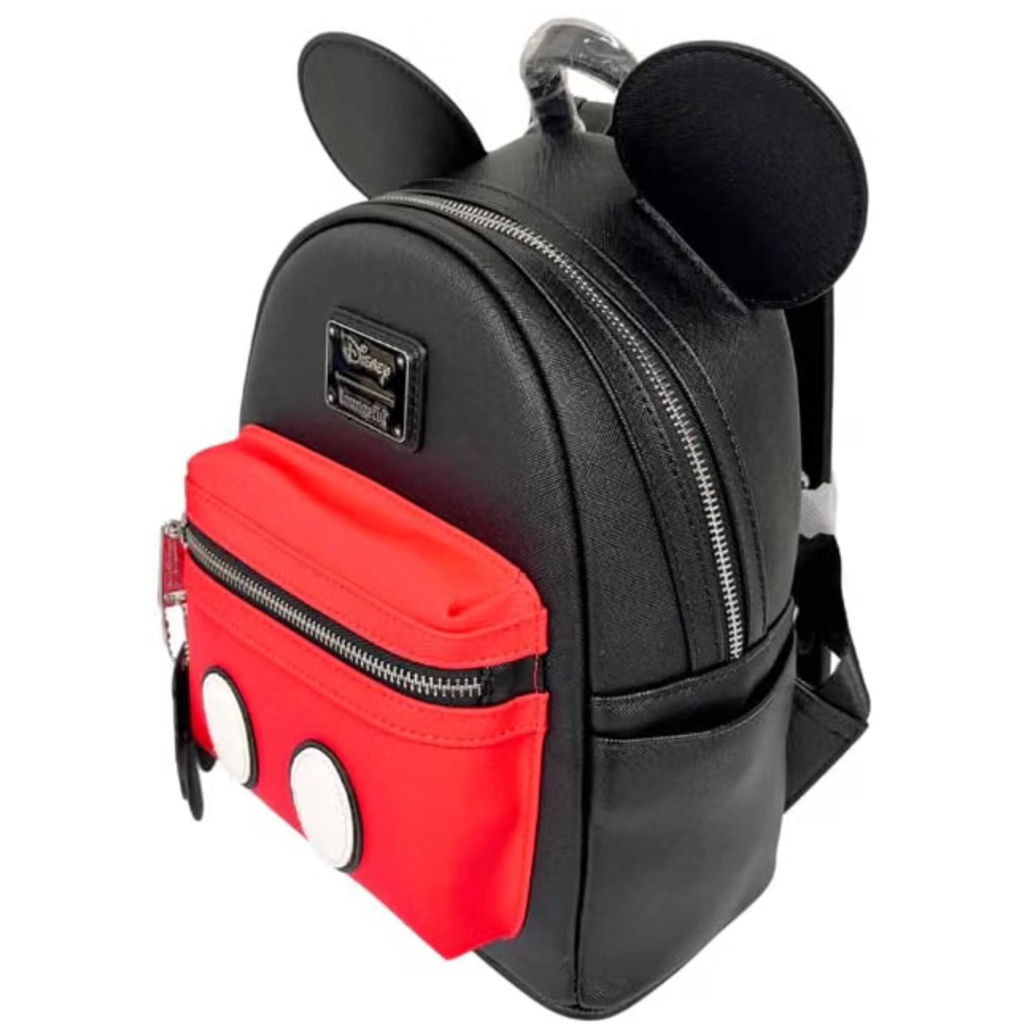 Alt View 2. Disney - Loungefly x Mickey Suit Mini Saffiano Faux Leather Backpack - Gray.