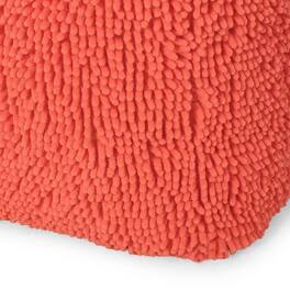 GOODSILO - Versatile Square Pouf Ottoman Floor Cushion Stylish Home Decor Accent Piece - Coral