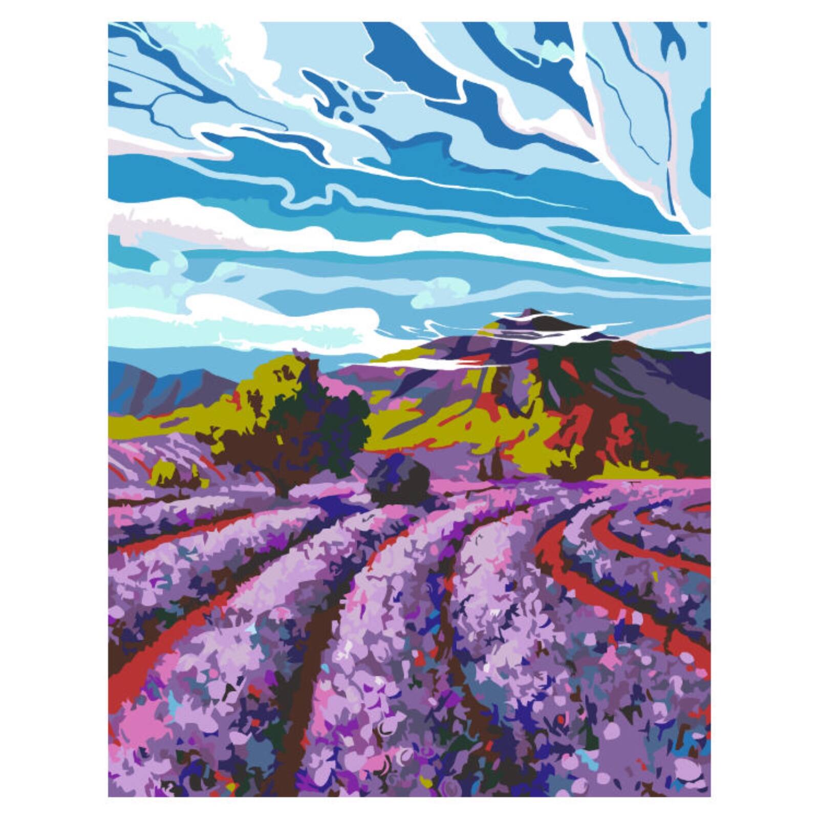 Angle. Artwille - Artwille Paint By Number Kit Fabulous Landscape.