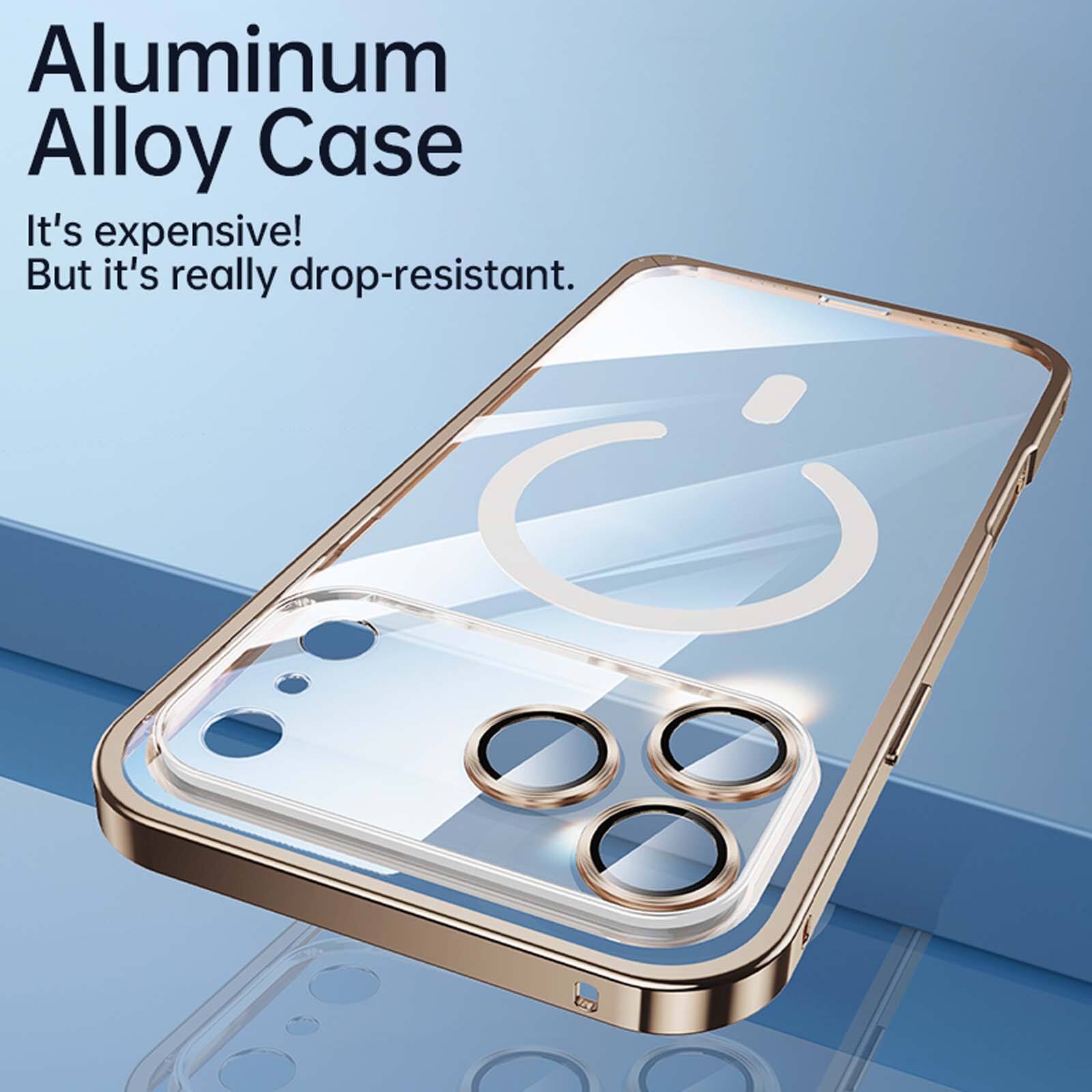 Aluminum Alloy Case  
It's expensive! But it's really drop-resistant.