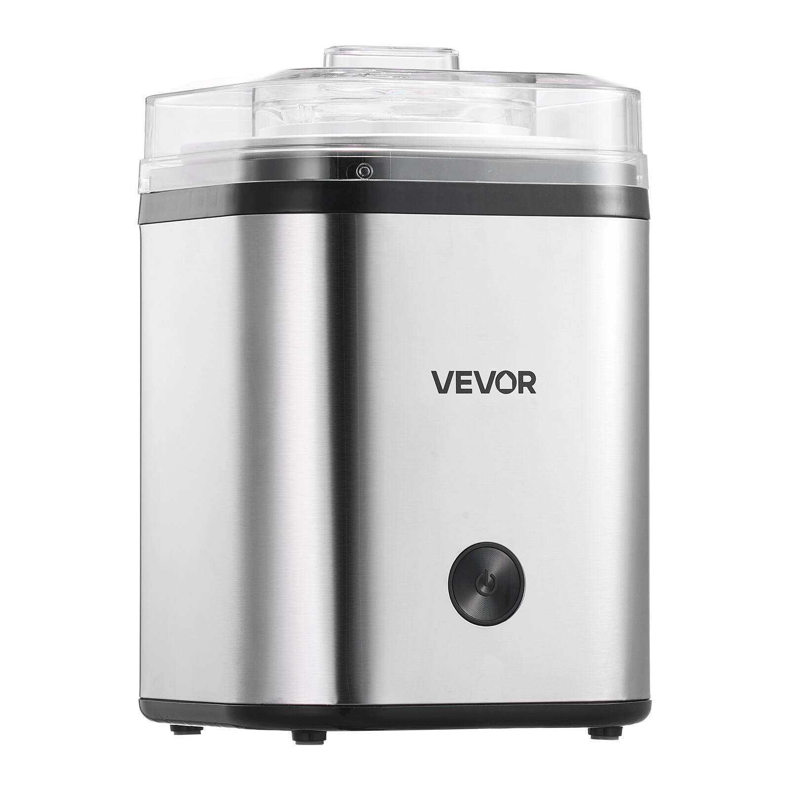 Alt View 5. VEVOR - Ice Cream Maker, 2.11 Qt. Large Capacity, Electric Automatic Ice-Cream Machine, with Easy Operation & Cleaning - Silver.