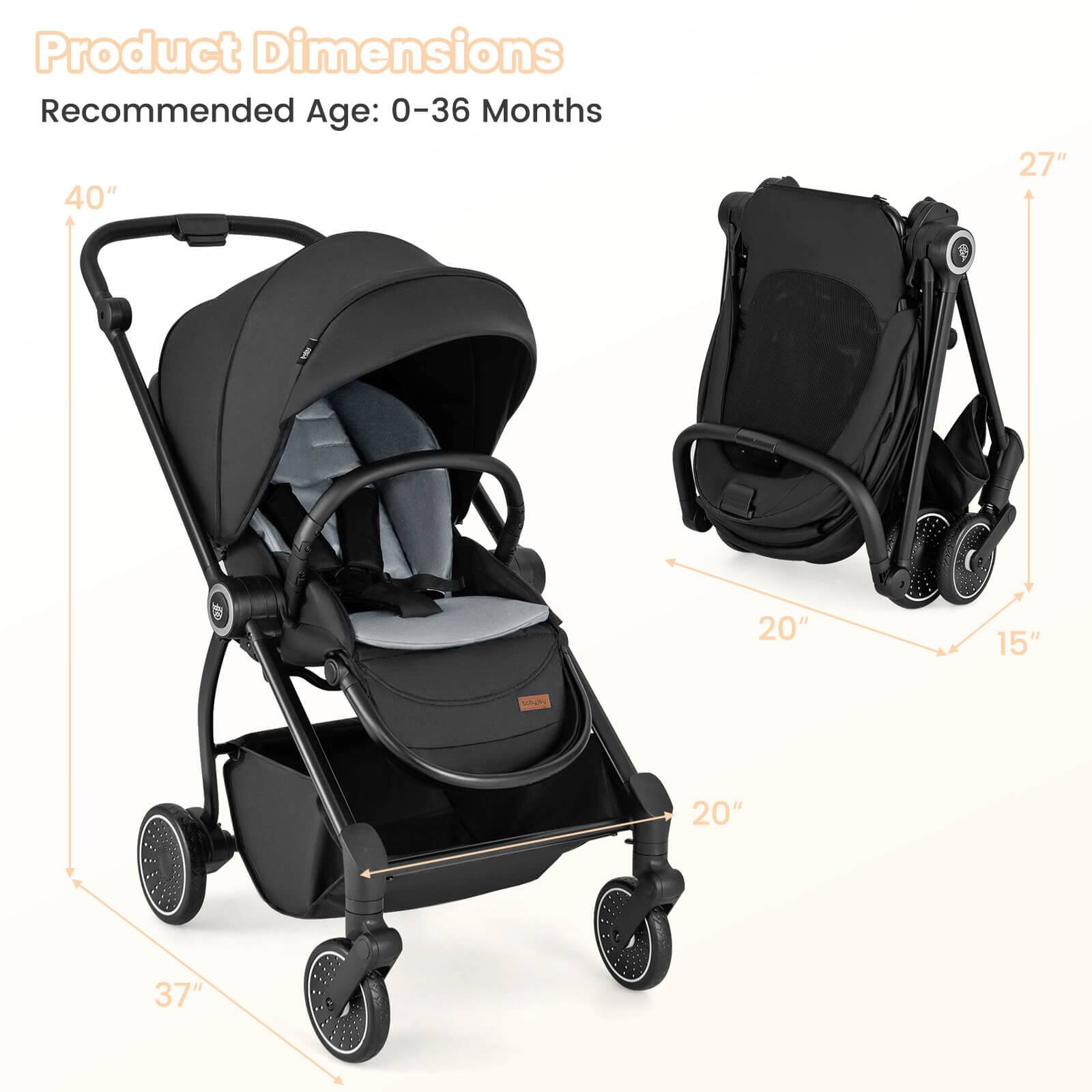 Product Dimensions  
Recommended Age: 0-36 Months  

40"  
27"  
20"  
15"  
20"  
37"