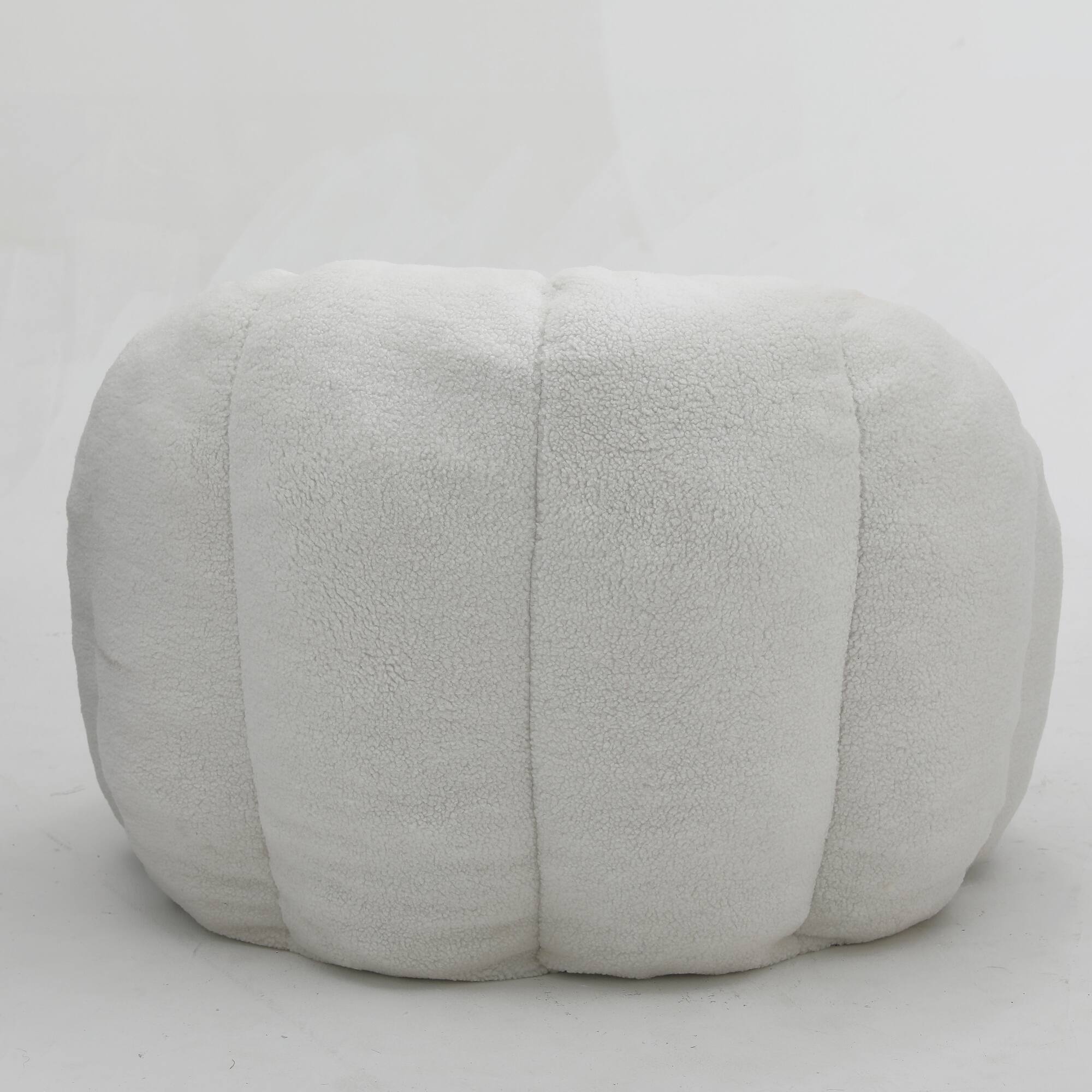 Alt View 10. GOODSILO - Plush Faux Fur Bean Bag Chair with Armrests and Ergonomic Backrest for Ultimate Relaxation in Living Spaces - White.