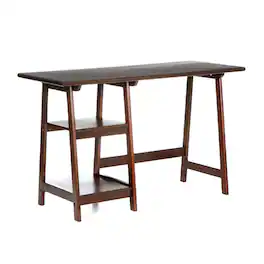 Hivvago - Finish Wood Home Office Laptop Computer Desk - Espresso