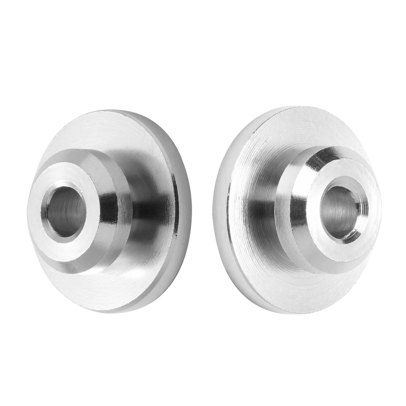 Alt View 5. VEVOR - 51Pack Cable Railing Kit 1/8" Wheel Protector Sleeves, Bundle with Black Invisible 1/8" Swage Tensioner and Terminal - Silver.