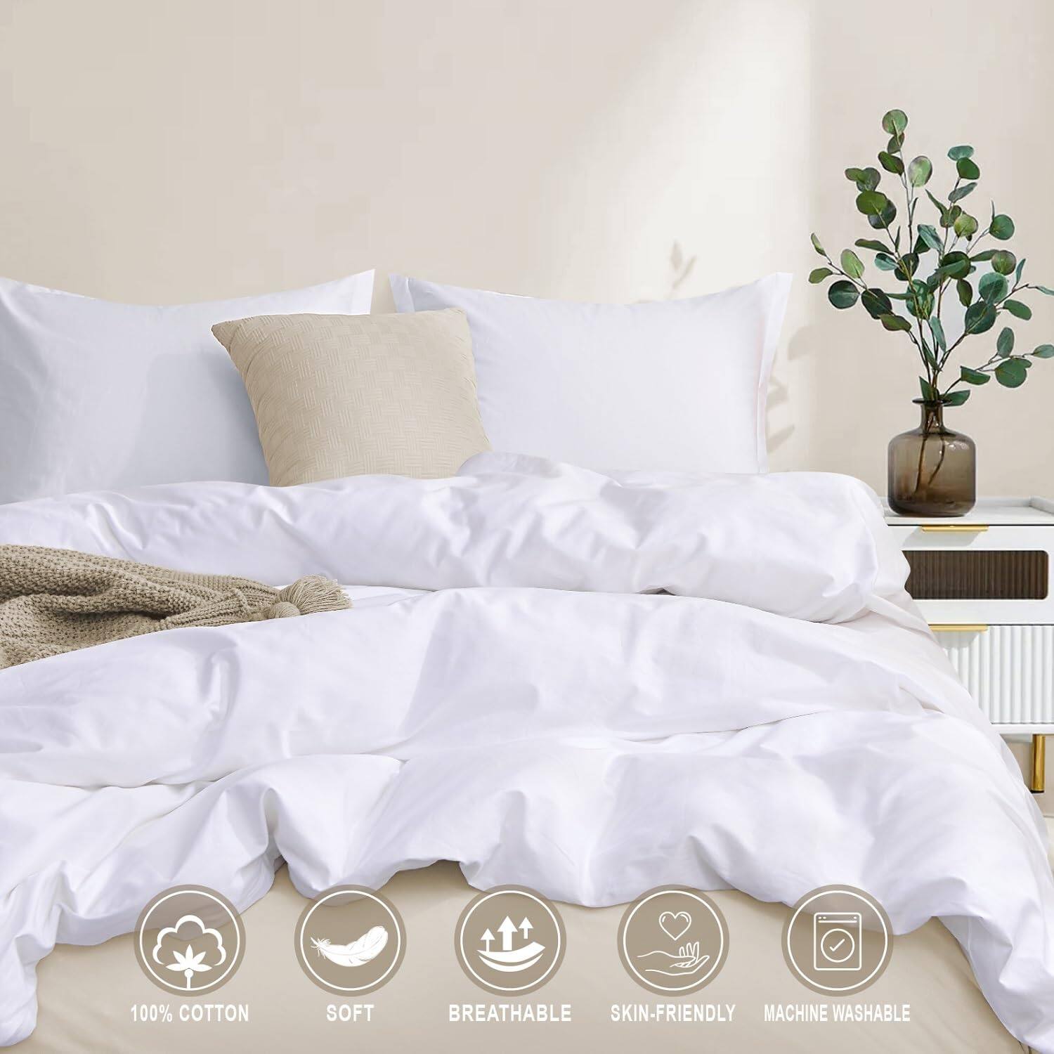 100% Cotton  
Soft  
Breathable  
Skin-Friendly  
Machine Washable