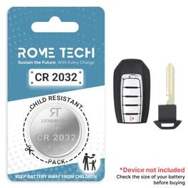 RomeTech - Replacement Battery for Key Fob - Infiniti QX60 2019-2020