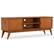 Front. Simpli Home - Draper SOLID HARDWOOD Mid Century 72 inch TV Stand in Teak Brown For TVs up to 80 inches - Teak Brown.