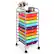Front. Costway - 10 Drawer Rolling Storage Cart Scrapbook Paper Office School Organizer - Multicolor.
