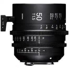 Sigma - 50mm T1.5 FF Fully Luminous Prime Cine Lens for Canon EF, Feet