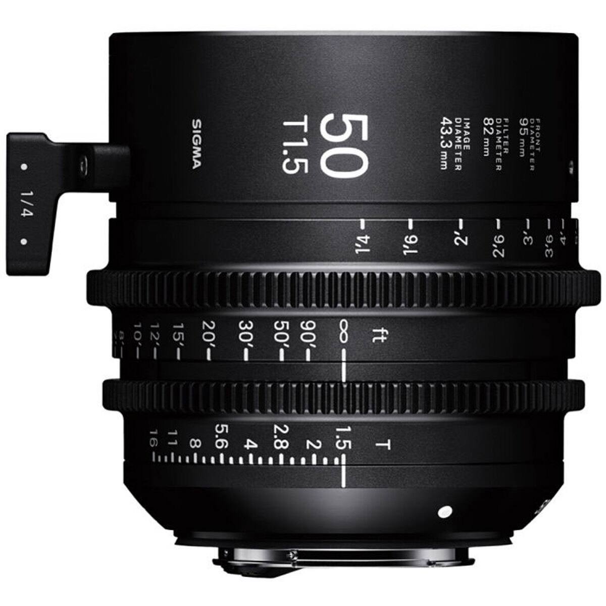 1/4  
SIGMA  
T1.5  
50  
1'4  
1'6  
43.3 mm  
DIAMETER IMAGE 2'  
82 FILTER mm DIAMETER 2'6  
95 FRONT mm DIAMETER 3'  
3'6  
4'  
O  
2  
5  
2 O I  
30 I  
5 O I  
9 o I  
0  
ft  
6  
8  
5 .6  
4  
2 8  
2  
5