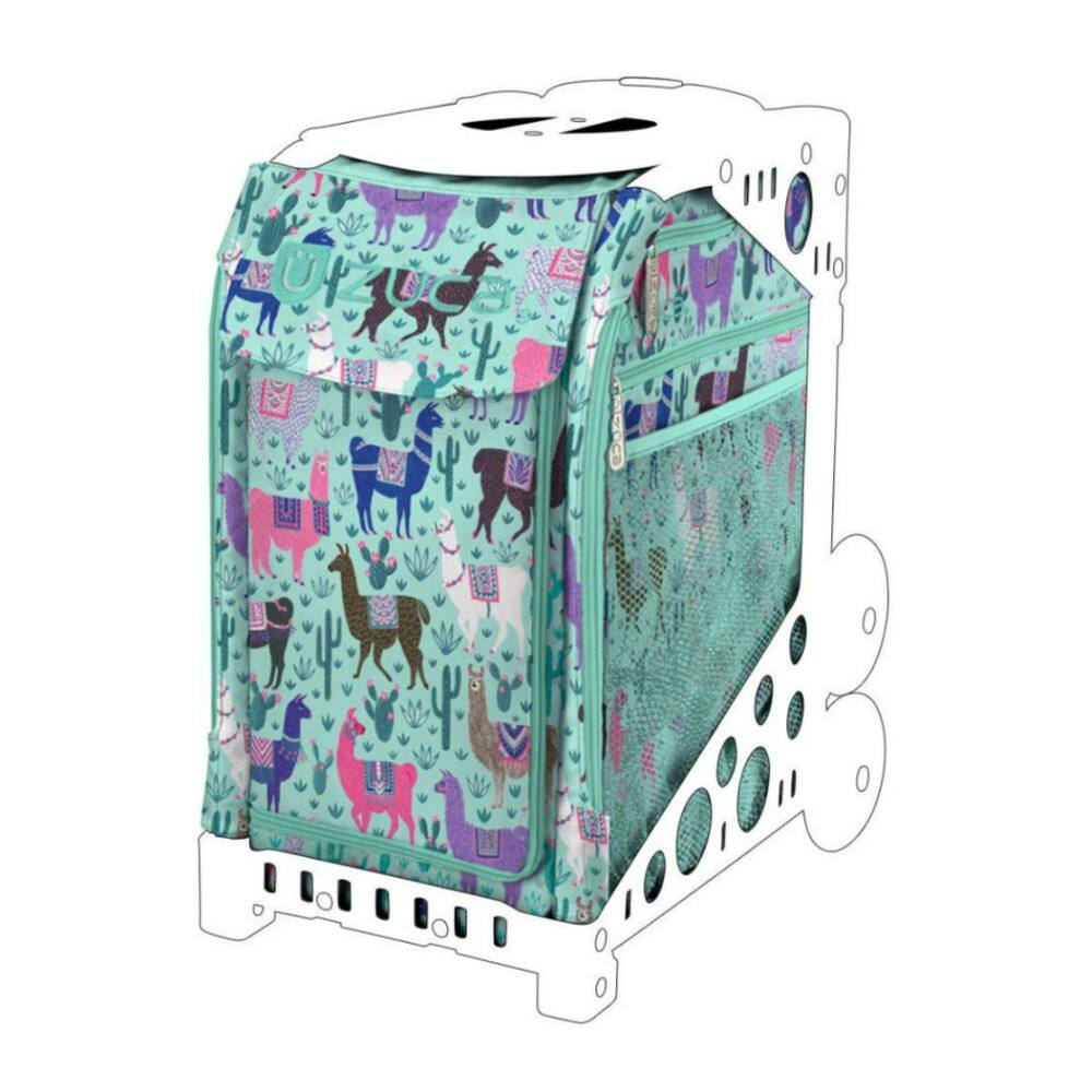 Front. Zuca - Zuca Llama Rama Sport Insert Bag (Frames Sold Separately) #1733 - Turquoise.