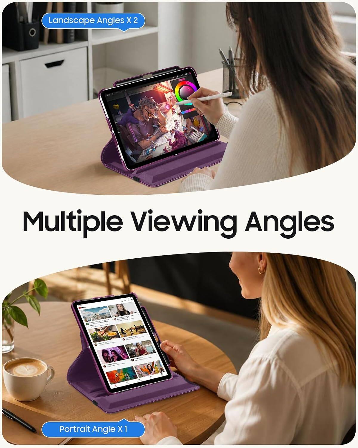 Landscape Angles X2  
Multiple Viewing Angles  
Portrait Angle X1
