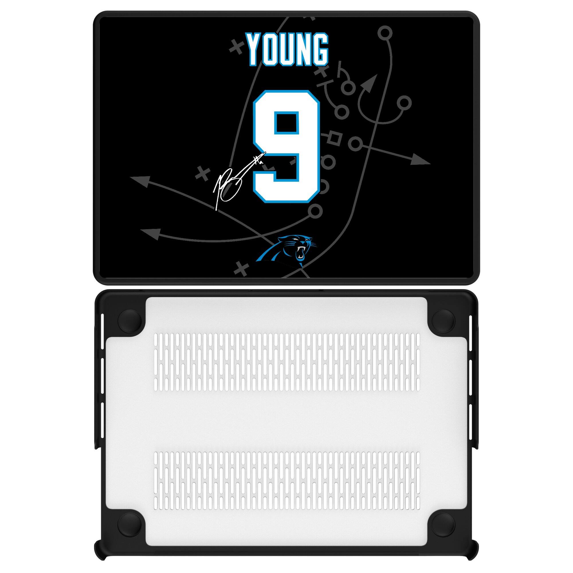 Front. Keyscaper - Bryce Young Carolina Panthers MacBook Case - Air 15 in - Multicolor.