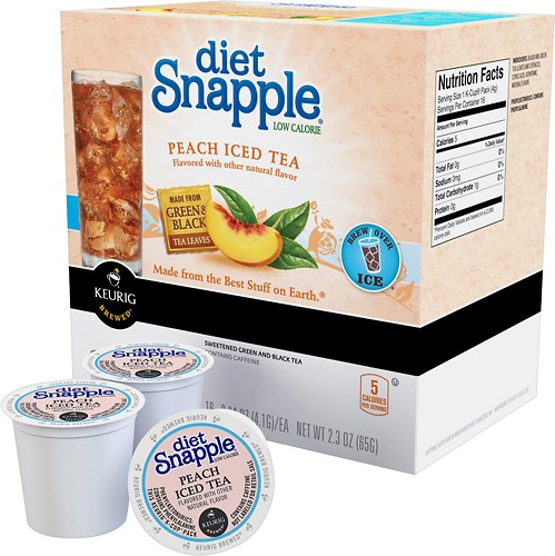  Keurig - Diet Snapple Peach Tea Brew-Over-Ice K-Cups (16-Pack)