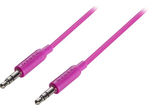 Dynex™ - 3' Audio Cable - Purple/Pink - Larger Front