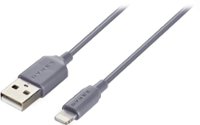 Front Zoom. Dynex™ - Apple MFi Certified 3' Lightning-to-USB Charge-and-Sync Cable - Gray.