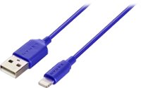 Front Zoom. Dynex™ - Apple MFi Certified 3' Lightning-to-USB Charge-and-Sync Cable - Blue.