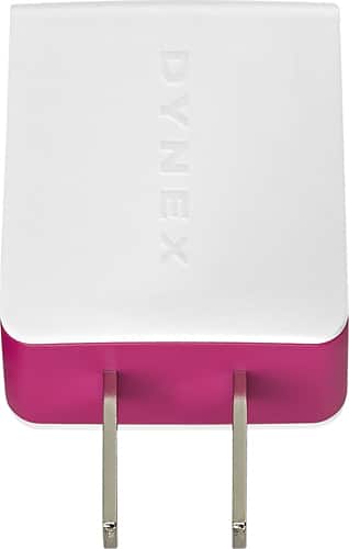 Dynex™ - Wall Charger - Purple/Pink - Larger Front