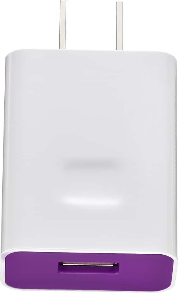 Front. Insignia™ - Wall Charger - Purple.