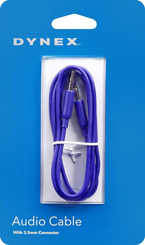 Best Buy Dynex™ 3' Audio Cable Blue DXMAUXB